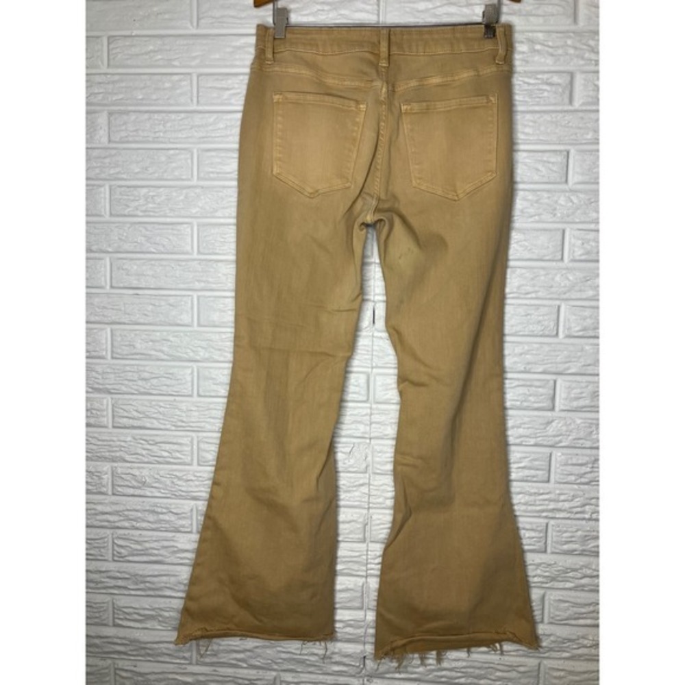 Vervet army khaki vintage high rise crop flare jeans women's size 30 trendy - Picture 5 of 9